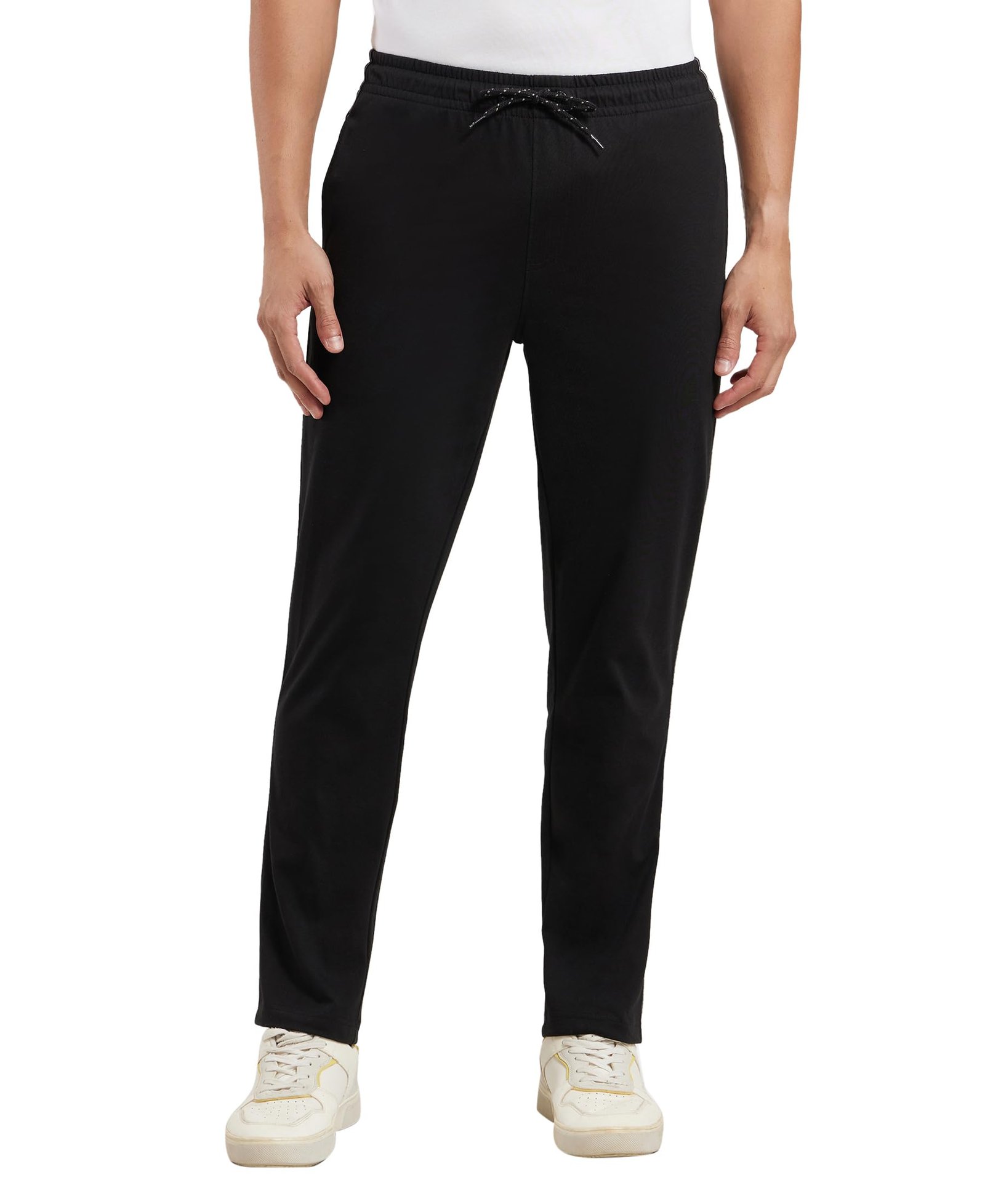Jockey Men's Relaxed Fit Track pants(9500-0103-BLACK Black XXL_Black_XX-Large)
