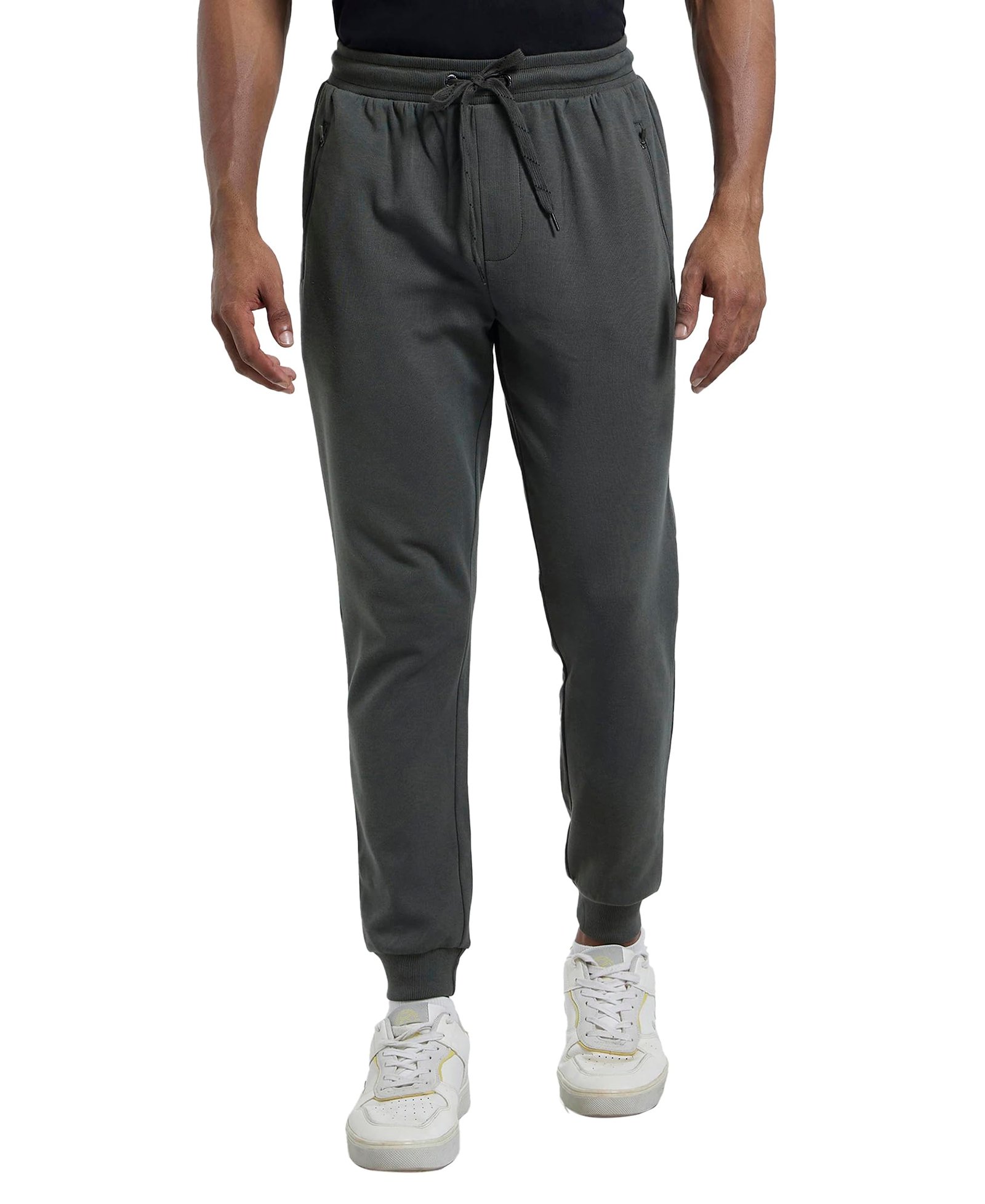 Jockey Men's Slim Fit Joggers (AM02_Deep Olive Green_XL)